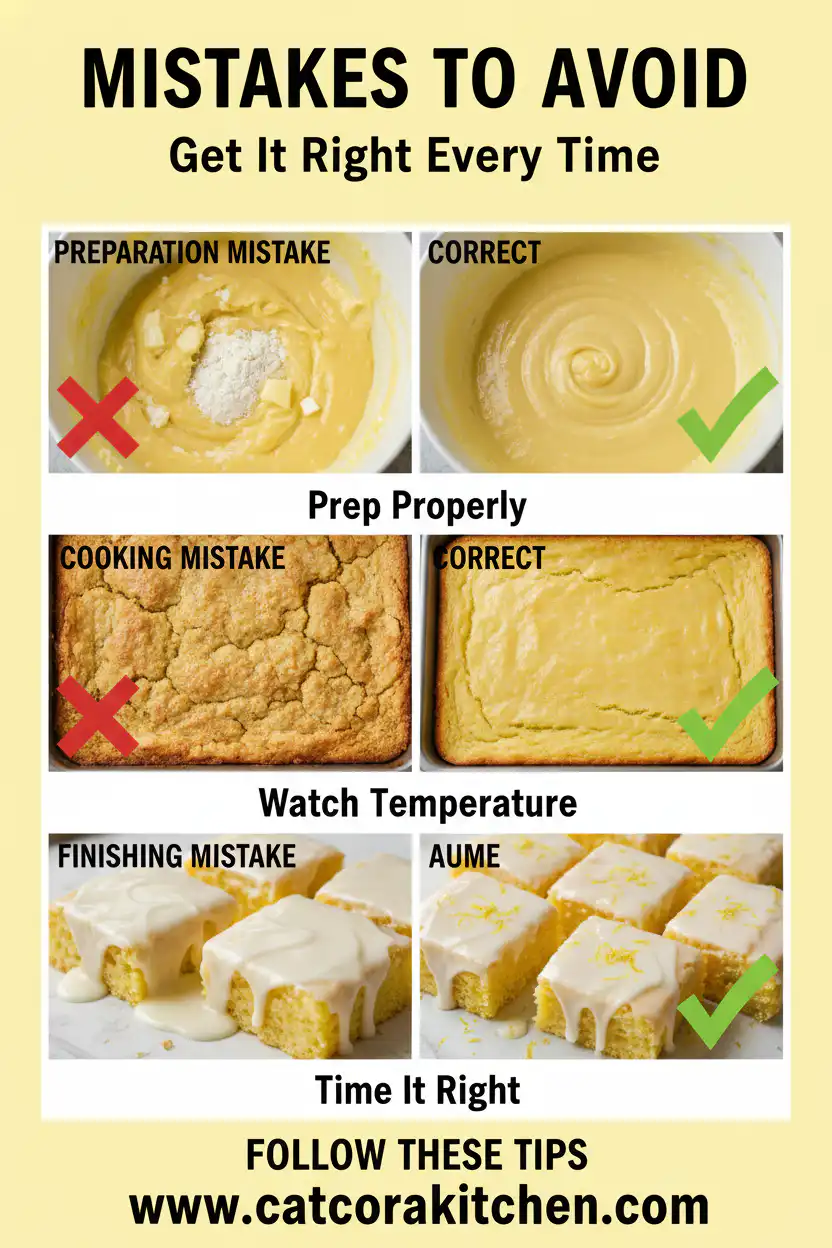 Lemon brownies common mistakes