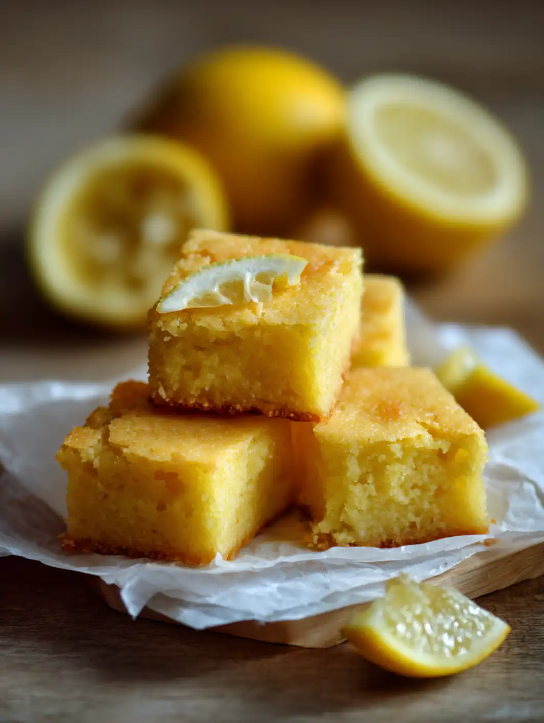 Lemon Brownies – Zesty, Fudgy Lemon Blondie Recipe