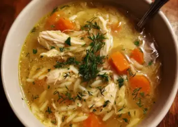 lemon chicken orzo soup