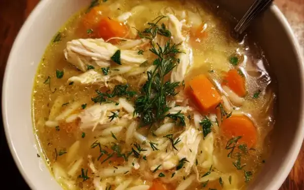 lemon chicken orzo soup