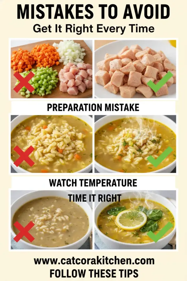 Lemon chicken orzo soup common mistakes
