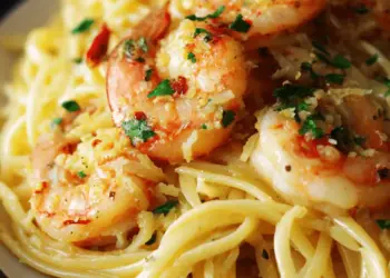 lemon garlic butter pasta with shrimp