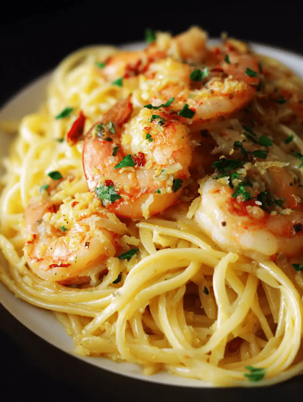 Lemon Garlic Butter Pasta with Shrimp