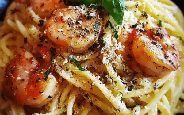 lemon garlic butter pasta with shrimp