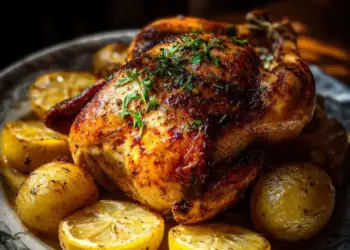 lemon garlic roast chicken