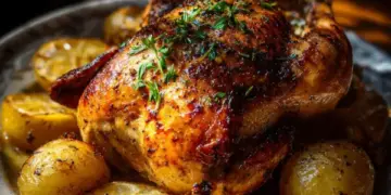 lemon garlic roast chicken