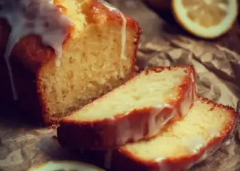 lemon pound cake with lemon glaze