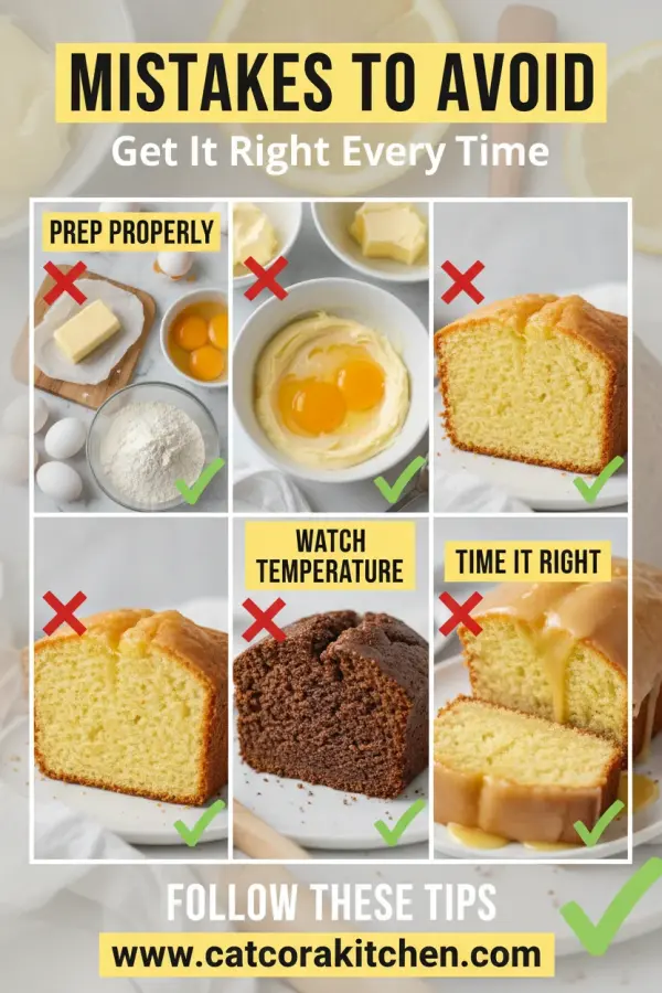 Lemon pound cake with lemon glaze common mistakes