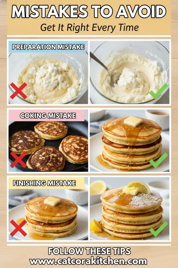 Lemon ricotta pancakes common mistakes