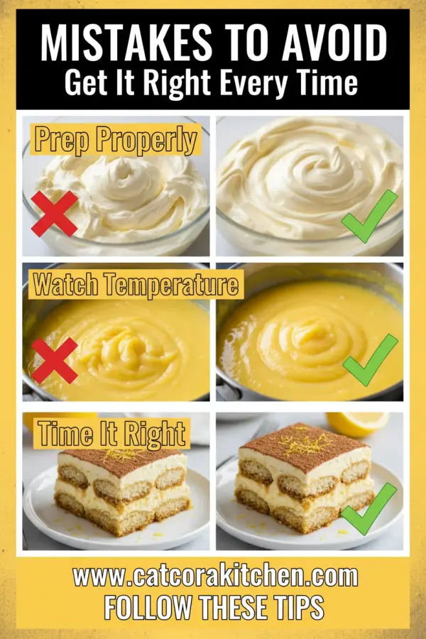 Lemon tiramisu common mistakes