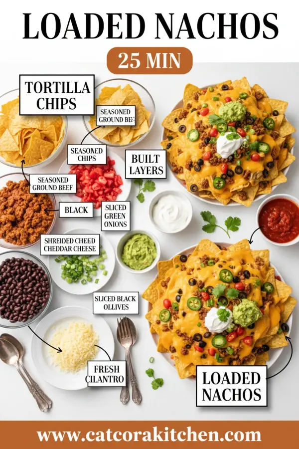 Loaded nachos ingredients