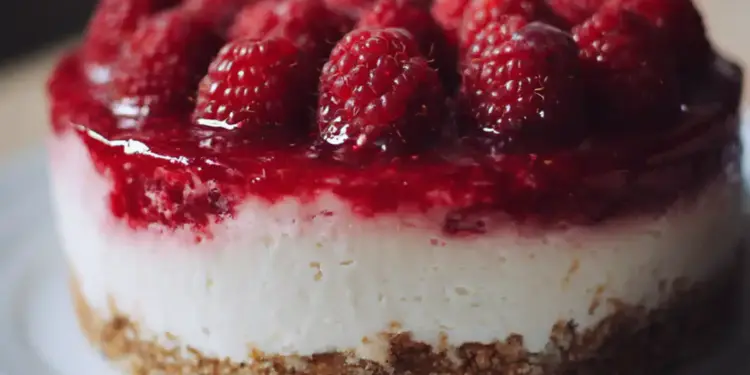 no bake raspberry cheesecake