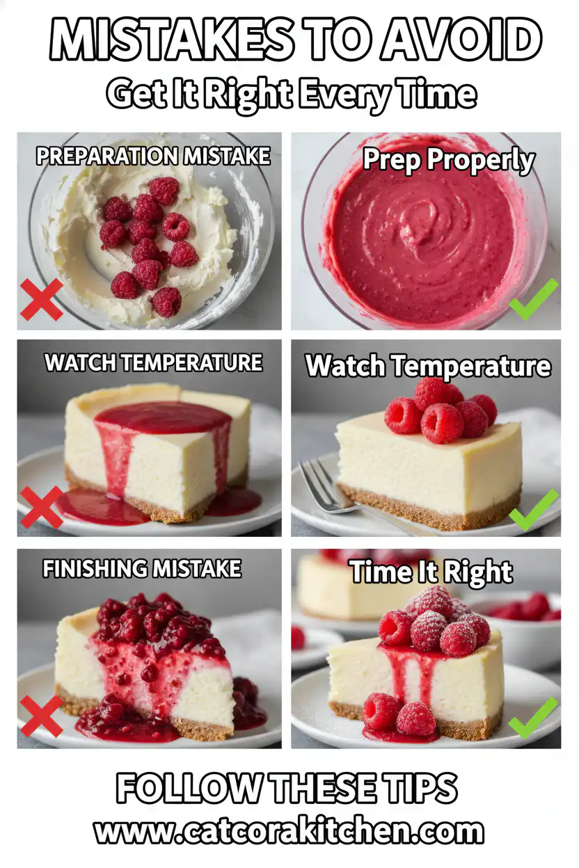 No bake raspberry cheesecake common mistakes