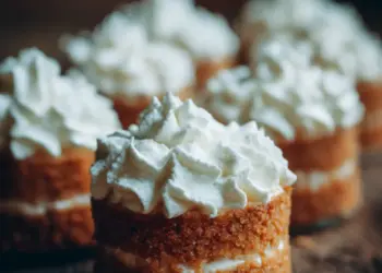 no-bake whipped cream mini cakes