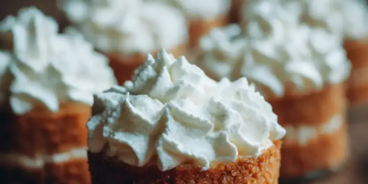 no-bake whipped cream mini cakes