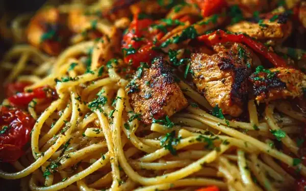 one-pan Cajun chicken pasta