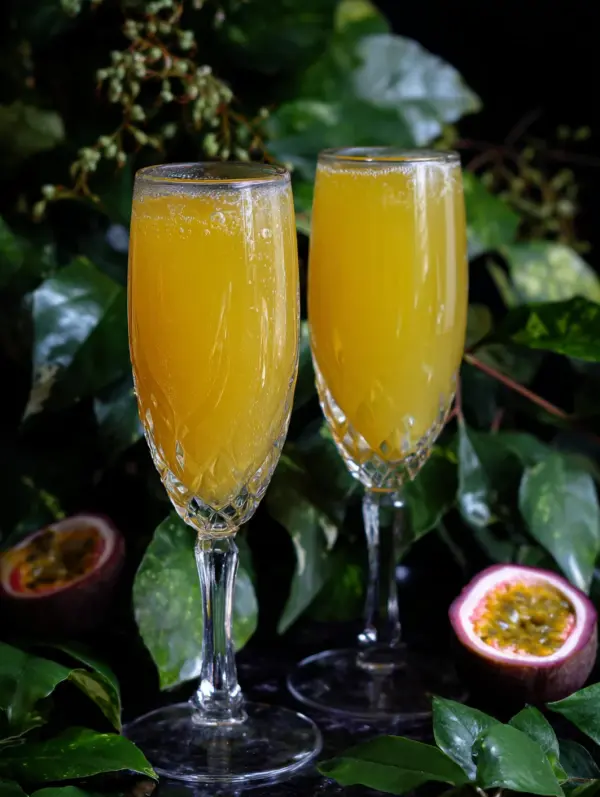 card recipe ingredients and instructions passion fruit mimosa