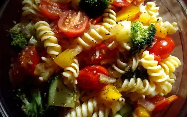 pasta salad with Italian dressing