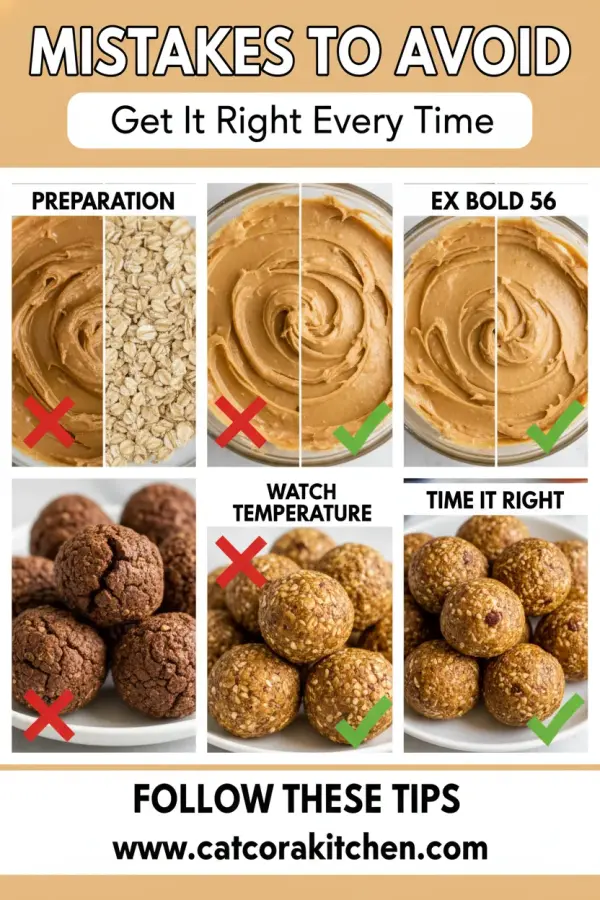 Peanut butter energy balls common mistakes