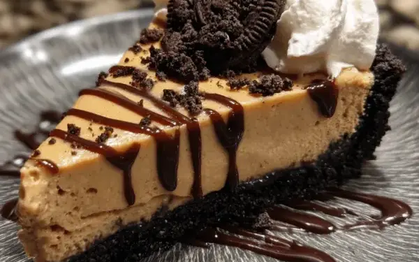peanut butter pie with Oreo crust