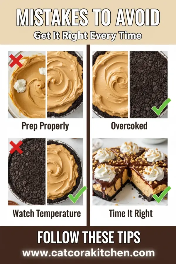 Peanut butter pie with Oreo crust common mistakes