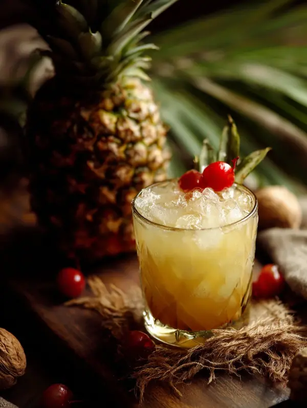 card recipe ingredients and instructions pineapple coconut rum punch