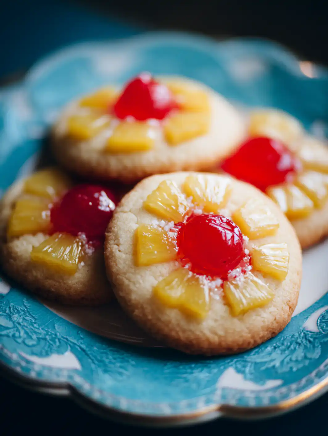 Pineapple Upside Down Sugar Cookies
