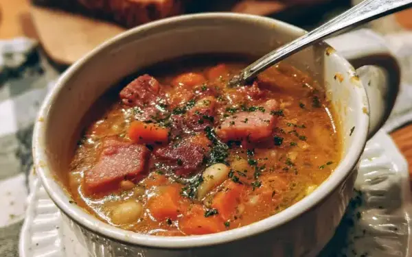 post-easter ham and bean soup