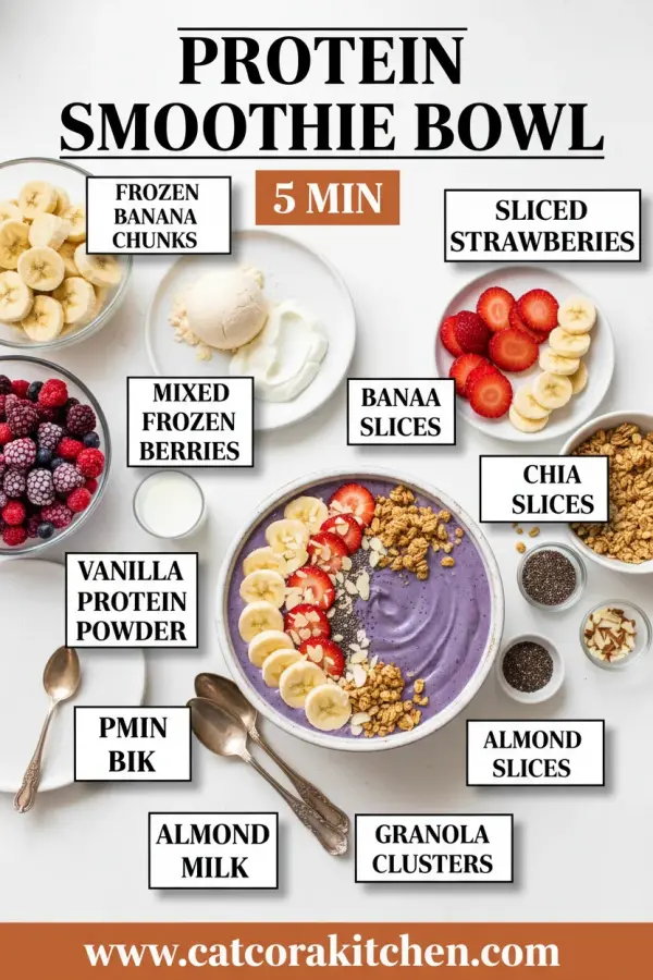 Protein smoothie bowl ingredients