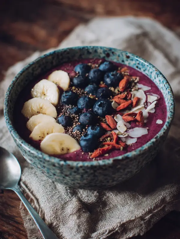 card recipe ingredients and instructions protein smoothie bowl