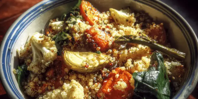 quinoa salad with roasted vegetables