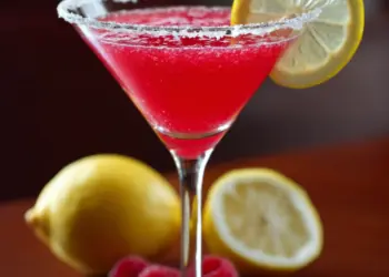 raspberry lemon drop martini