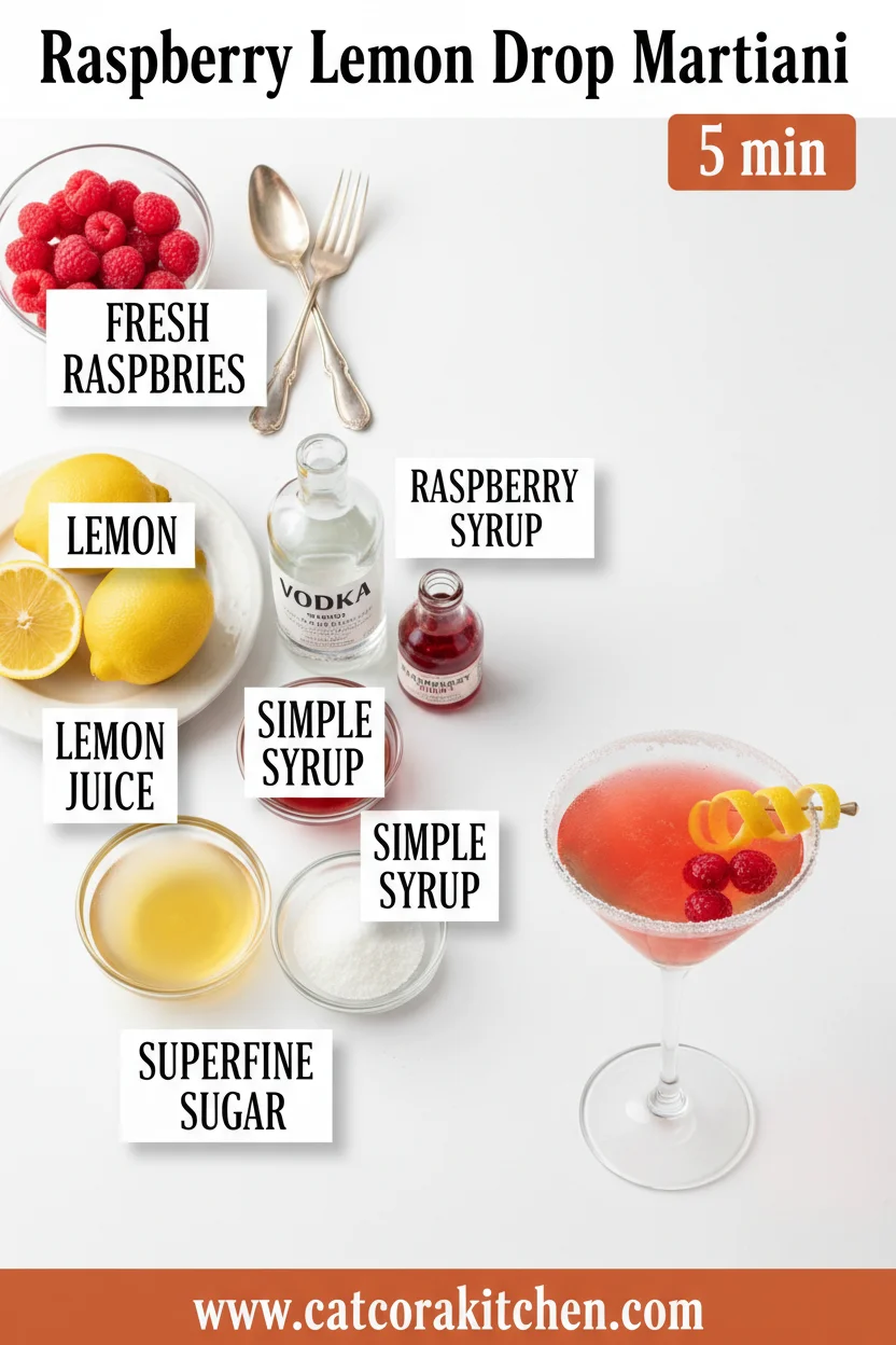Raspberry lemon drop martini ingredients