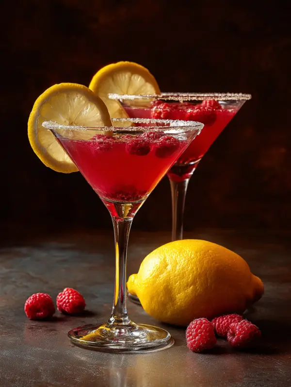 card recipe ingredients and instructions raspberry lemon drop martini