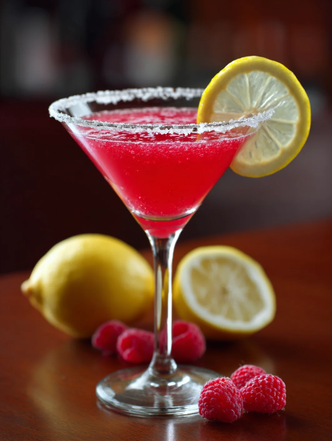 Raspberry Lemon Drop Martini