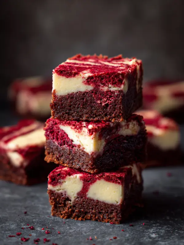 Red Velvet Cheesecake Brownies
