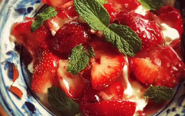 refreshing strawberry crackle salad