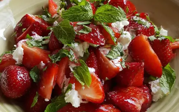 refreshing strawberry crackle salad