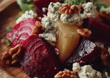 roasted beet and goat cheese salad
