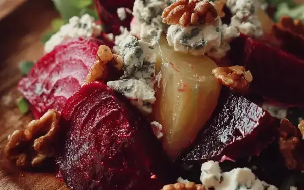 roasted beet and goat cheese salad