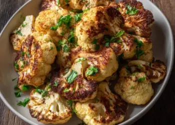 roasted cauliflower with tahini