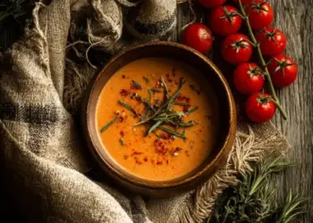 roasted red pepper bisque