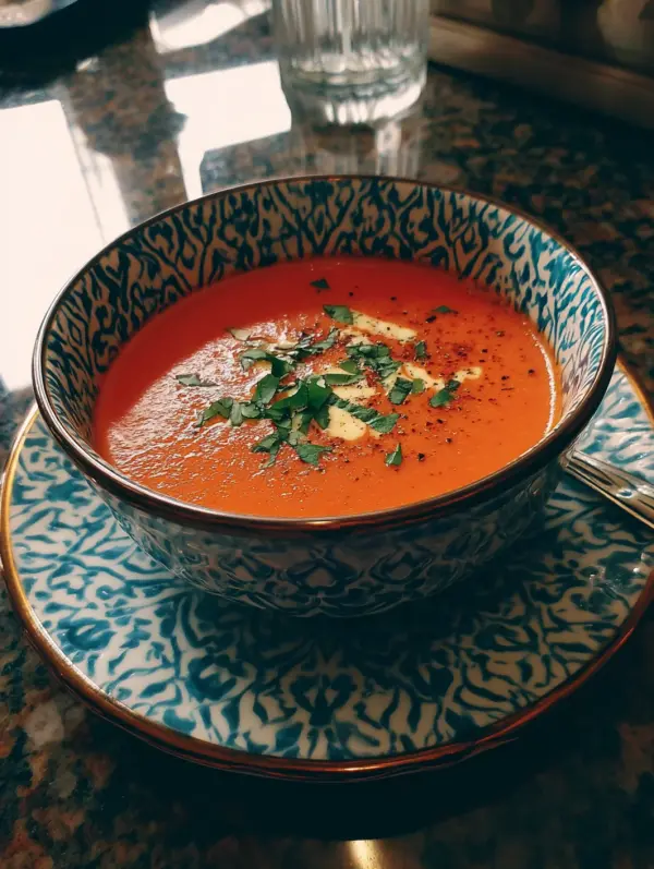 card recipe ingredients and instructions roasted red pepper bisque