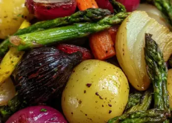 roasted spring vegetables medley
