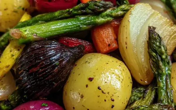 roasted spring vegetables medley