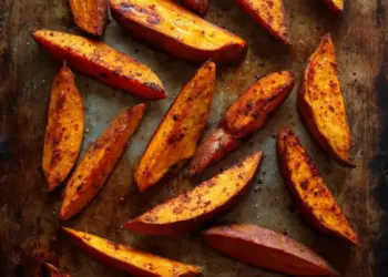 roasted sweet potato wedges