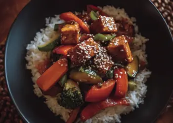 sesame ginger tofu stir fry