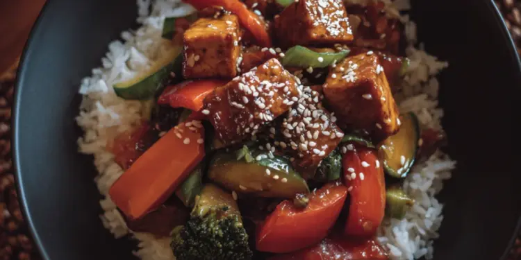 sesame ginger tofu stir fry