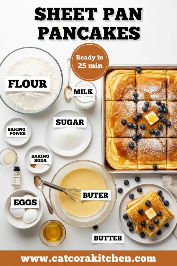 Sheet pan pancakes ingredients