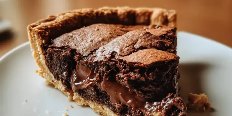 Nutella Cookies Pie – Easy Chocolate Hazelnut Pie Recipe
